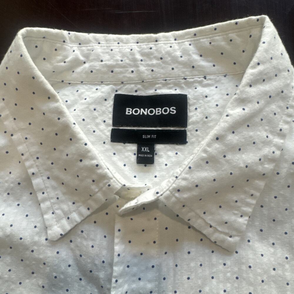 Bonobos men's short sleeve button-down shirt size XXL. 0020